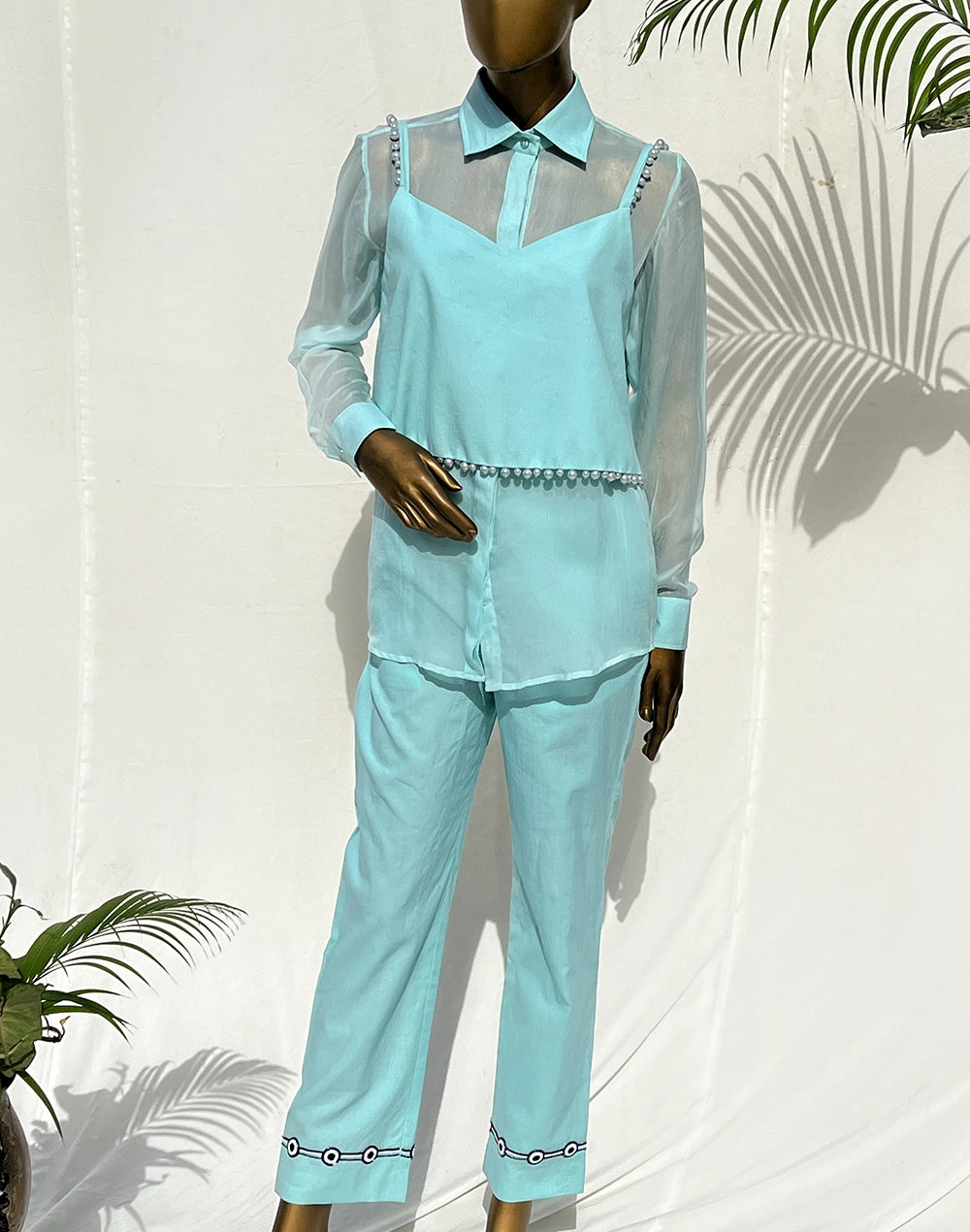 Dainty Pearl Shirt Set