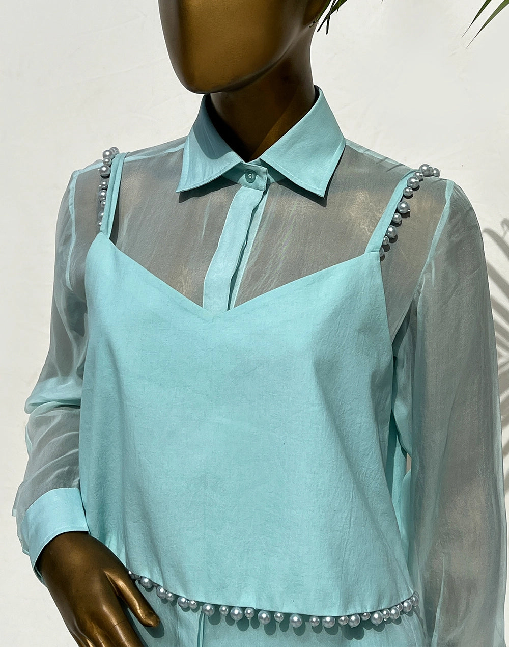 Dainty Pearl Shirt Set