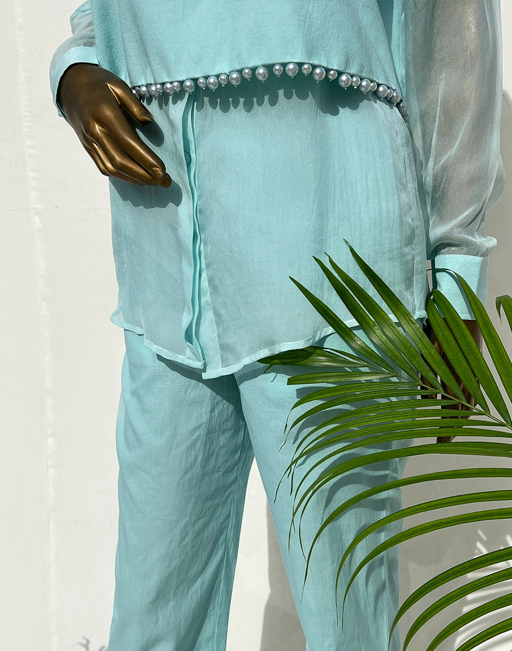 Dainty Pearl Shirt Set