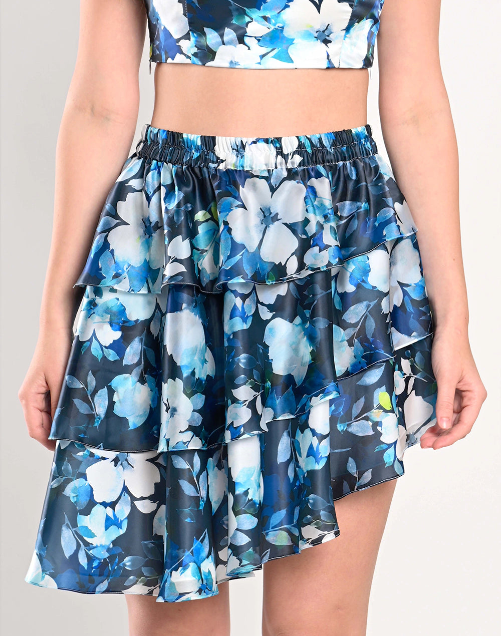 Botanical Blue Bustier Set