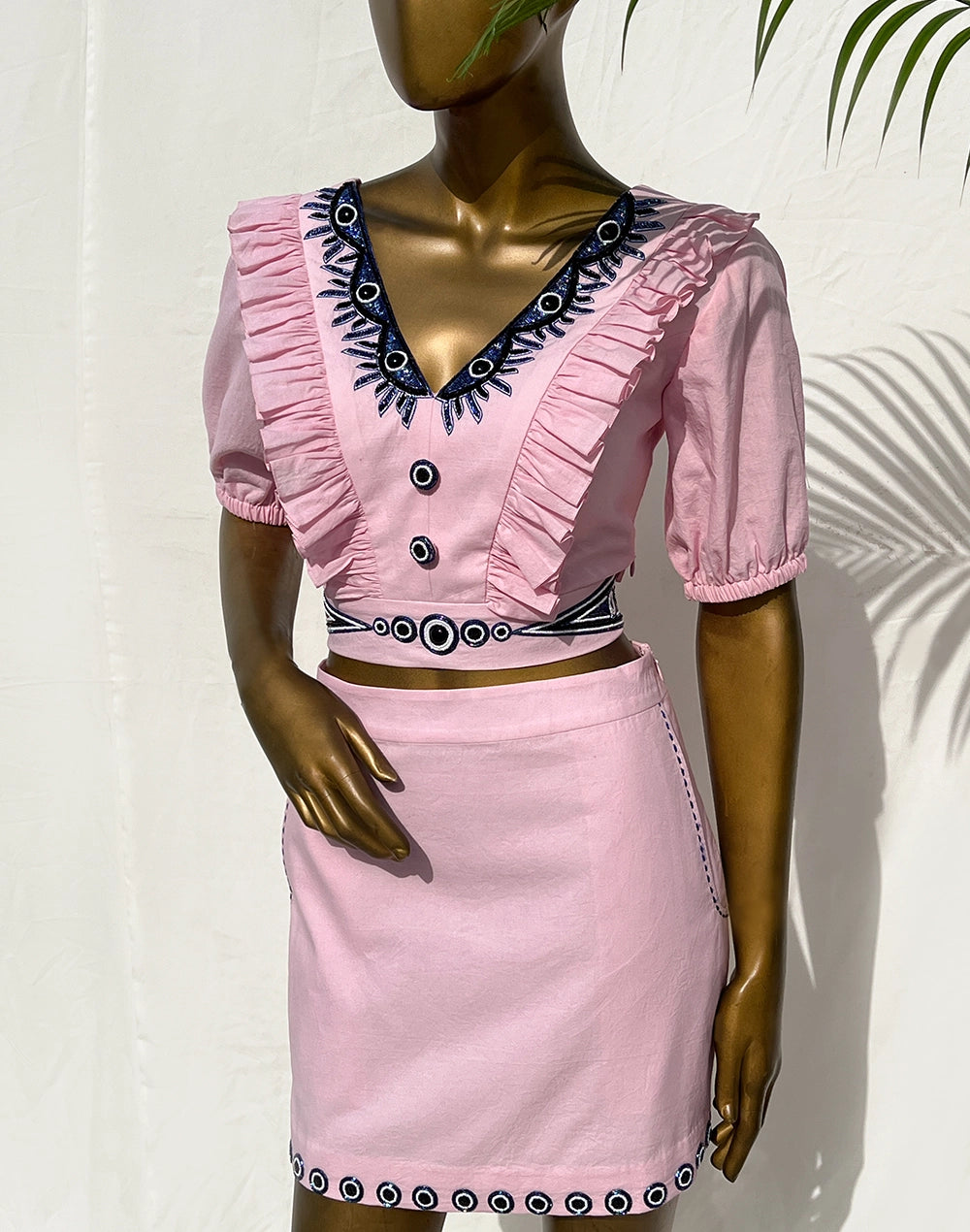 Rome Statement Frill Top Set