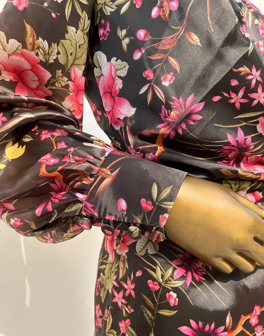Edgy Exotic Floral Dress