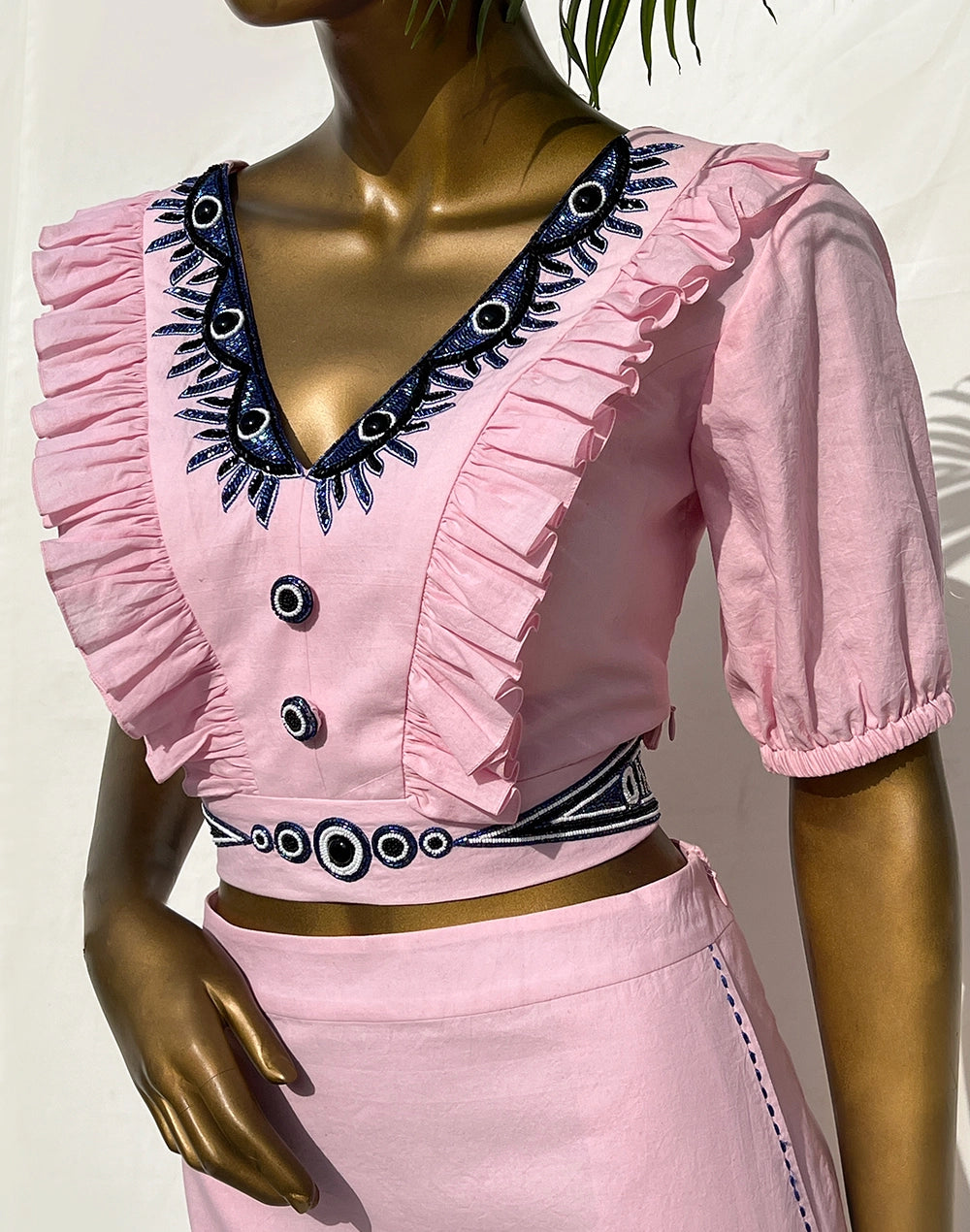 Rome Statement Frill Top Set