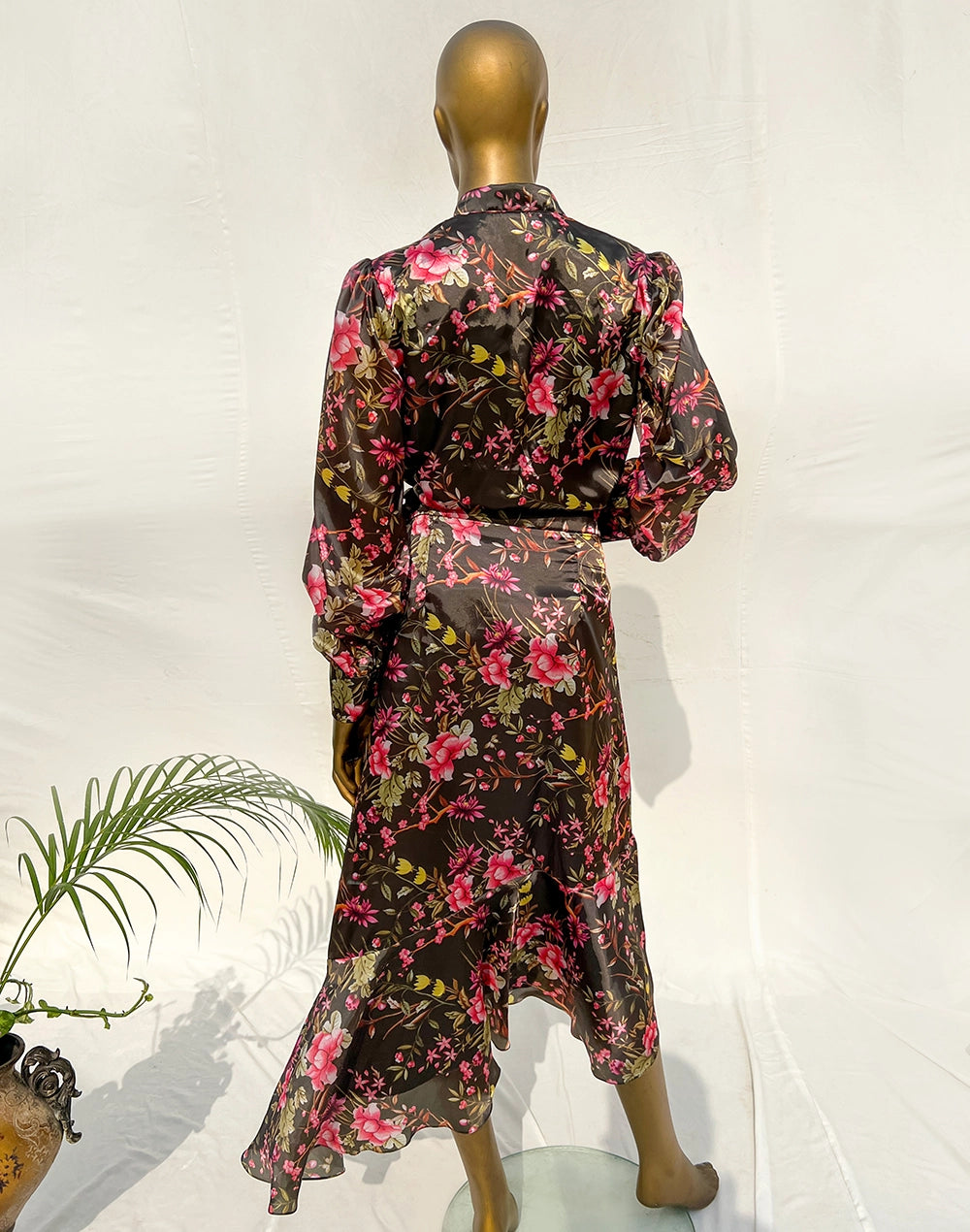 Edgy Exotic Floral Dress