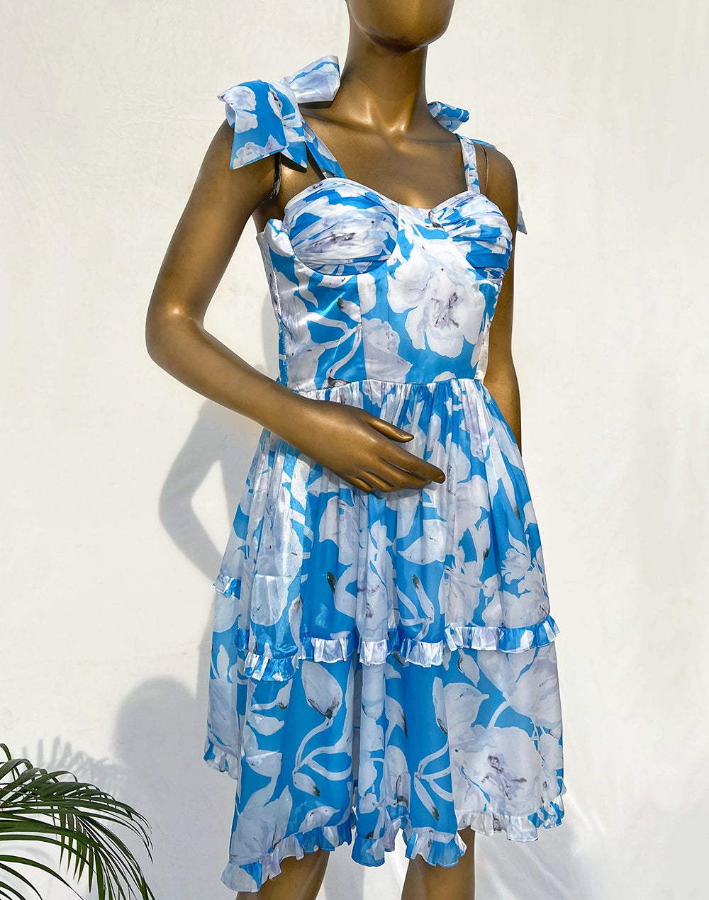 Blue Daisy Short Dress