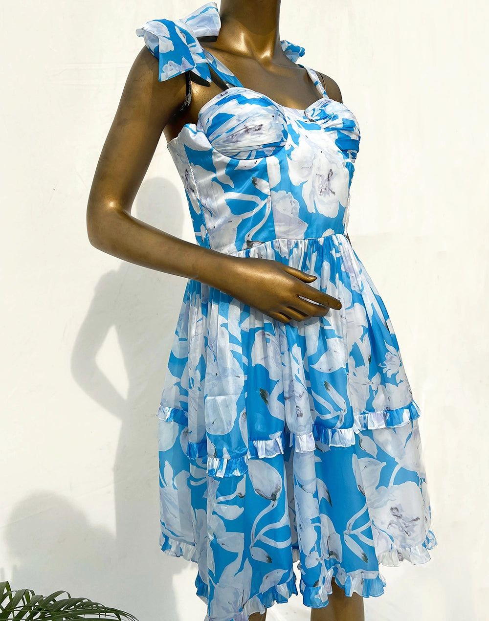 Blue Daisy Short Dress
