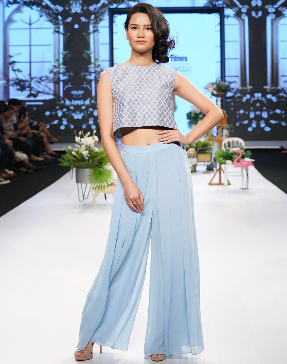 The Ayra Crop Top & Palazzo Set