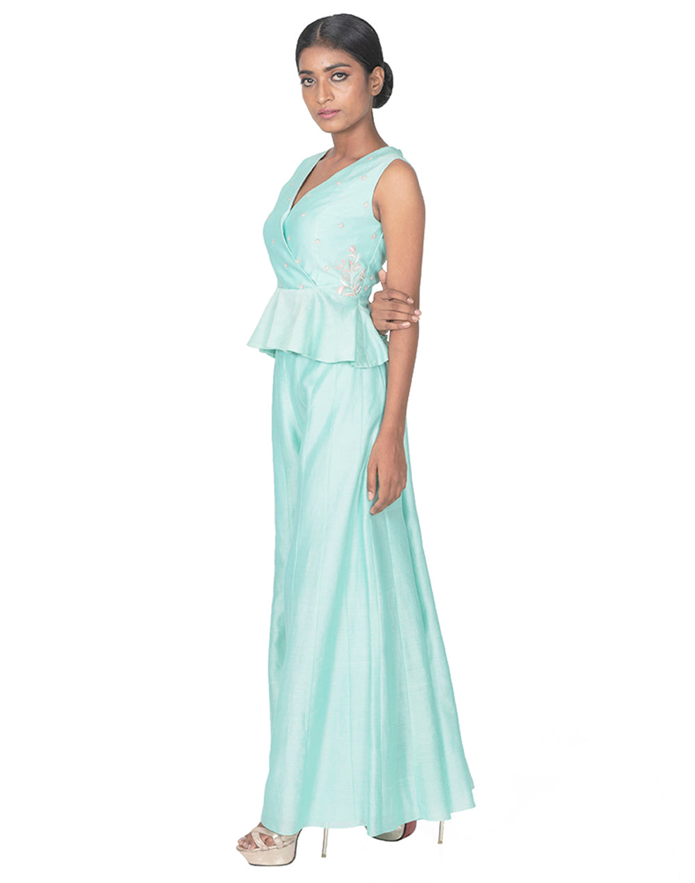 The Saisha Peplum Top & Palazzo Set