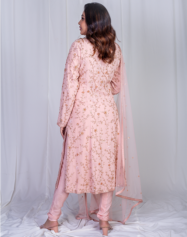 The Saanjh Kurta, Churidar and Dupatta set