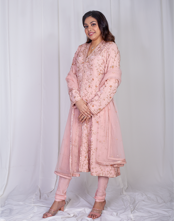 The Saanjh Kurta, Churidar and Dupatta set
