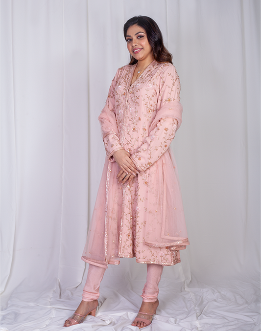 The Saanjh Kurta, Churidar and Dupatta set
