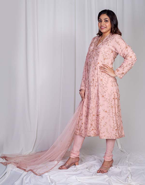 The Saanjh Kurta, Churidar and Dupatta set