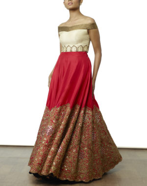 Hand Embroidered Crop Top