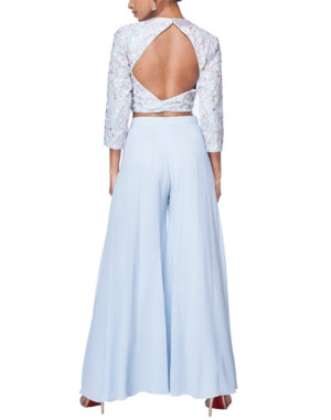 Embroidered Crop Top