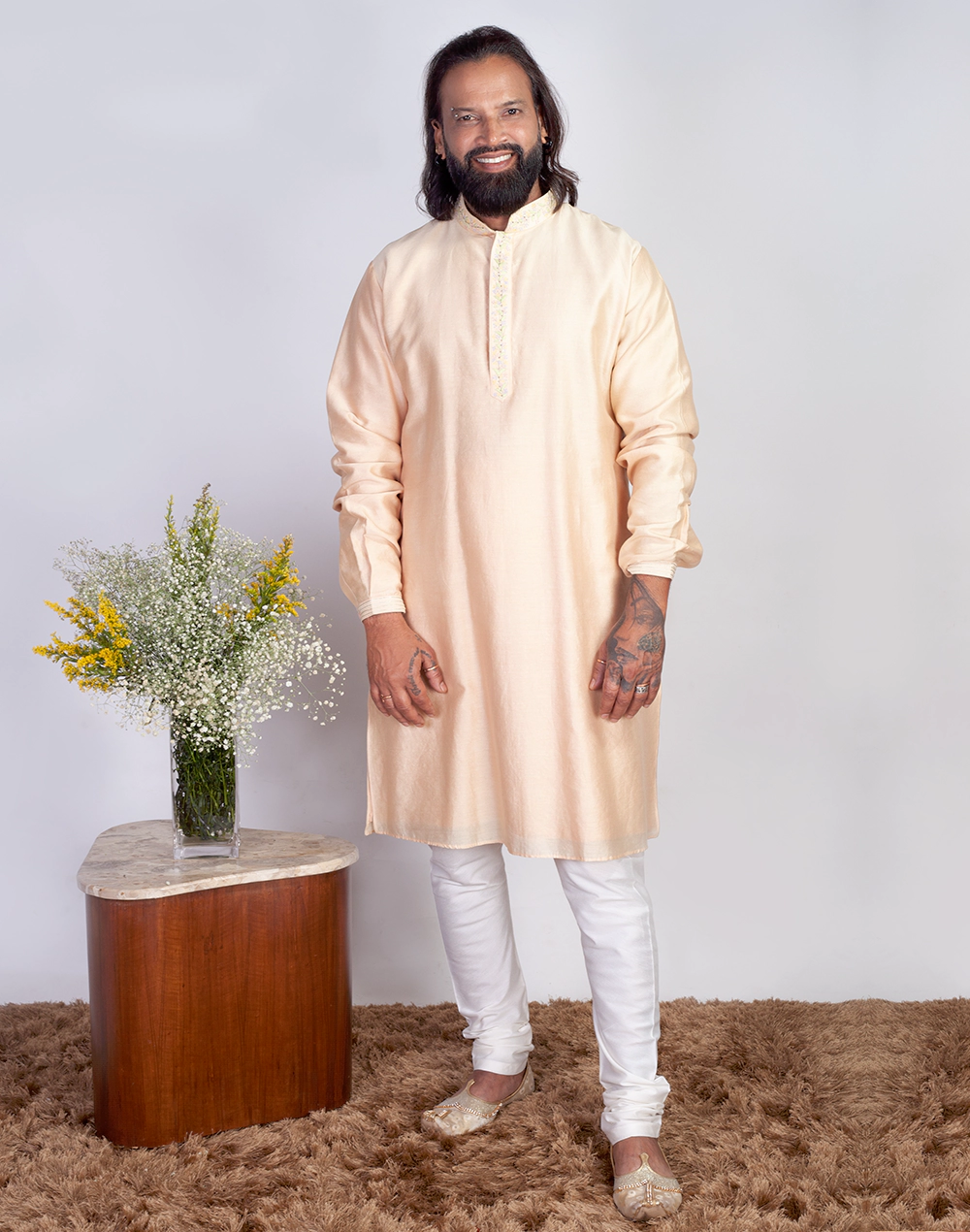 Salmon Kurta-01
