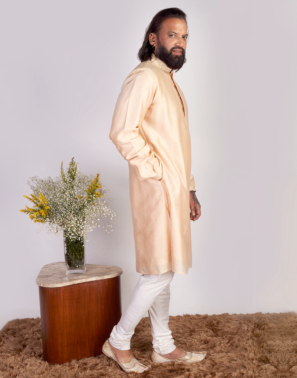 Salmon Kurta-03